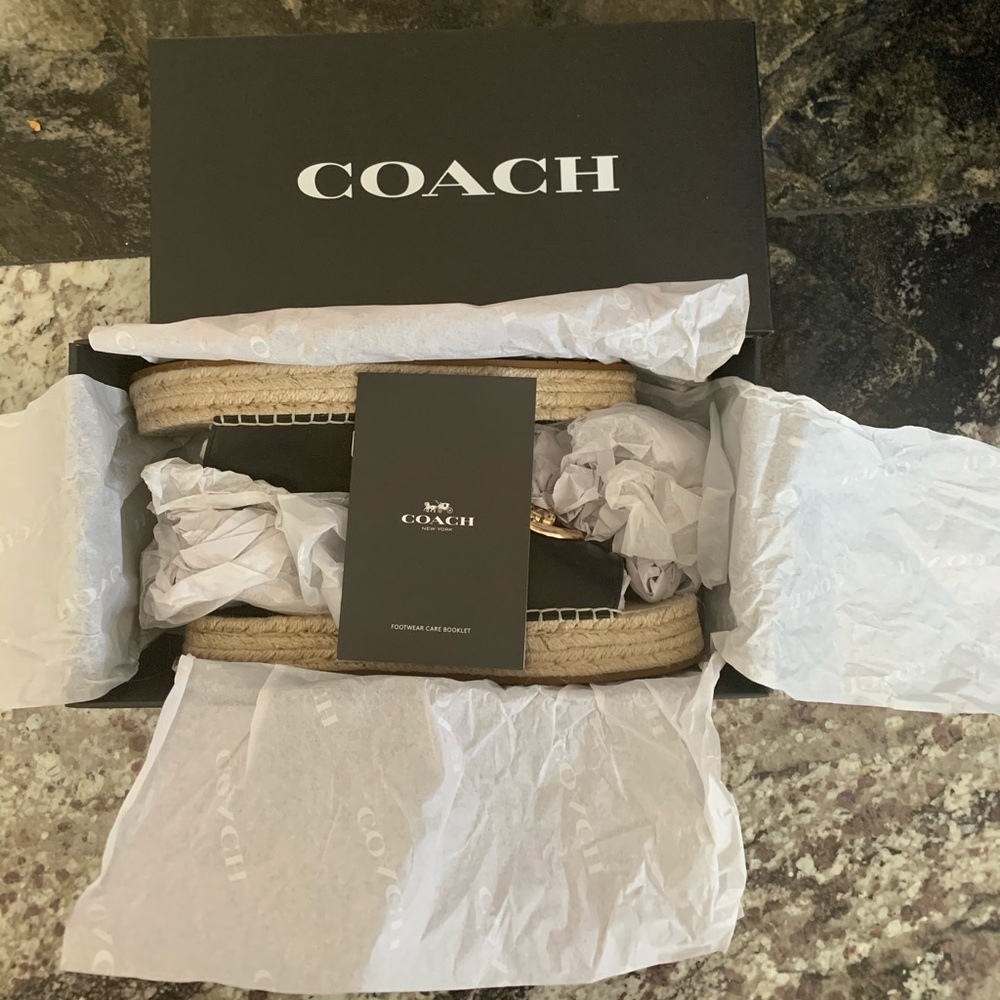 Coach Camille leather espadrille